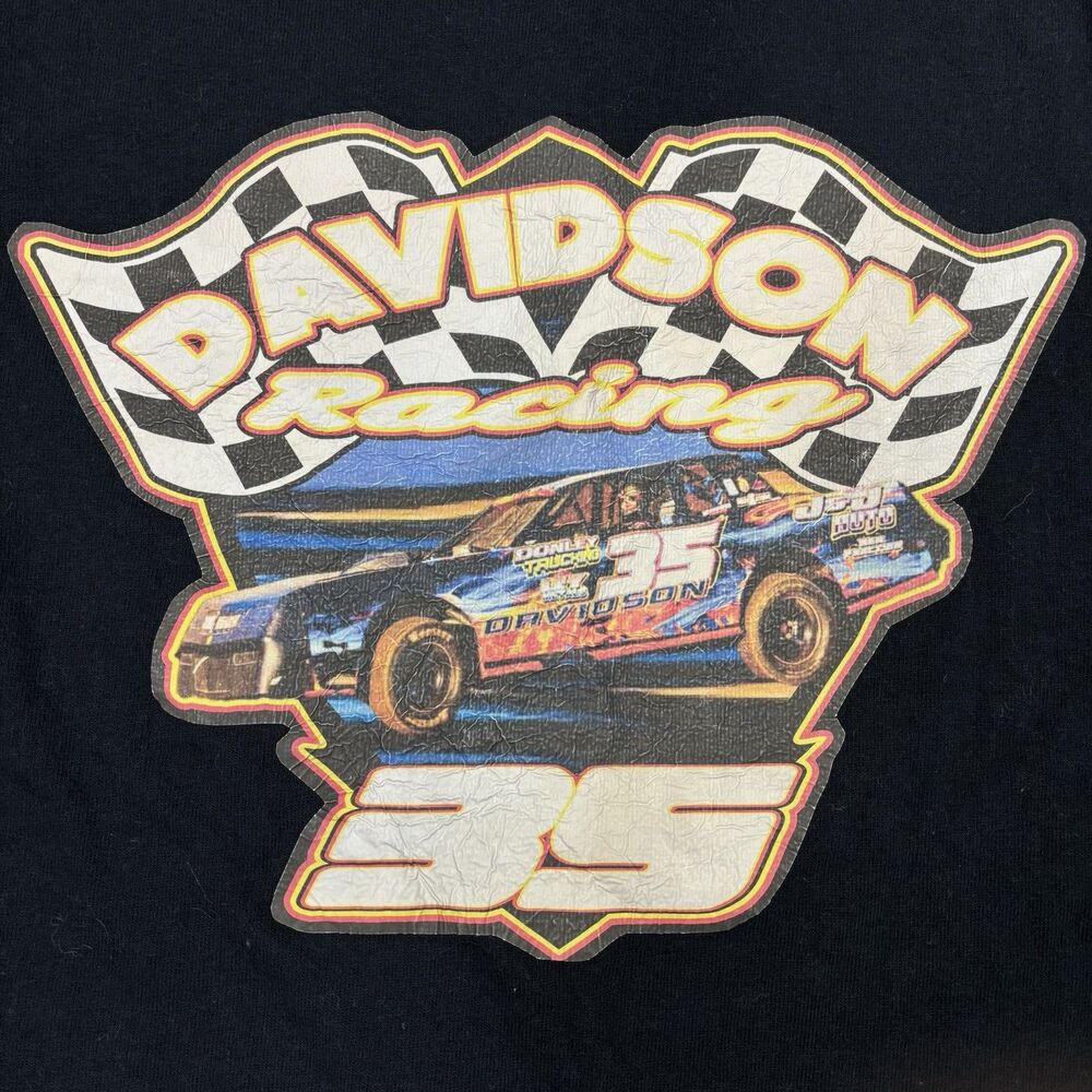 Davidson Racing T Shirt #35 NASCAR Racing T-Shirt Gildan Size Large - Picture 2 of 6